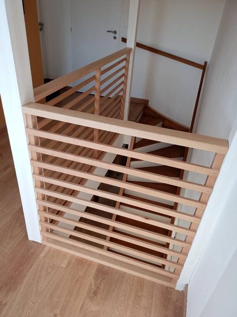 Réalisation garde corps bois