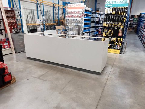 Réalisation comptoir bois